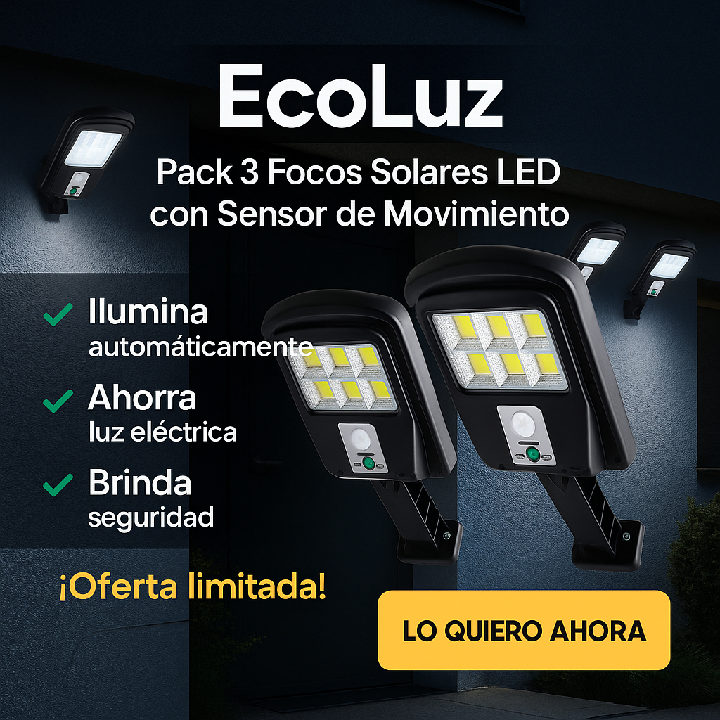 EcoLuz – Ilumina, ahorra y protege tu espacio