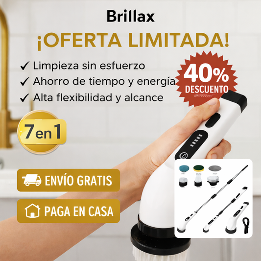 Brillax Cepillo Electrico de Limpieza 7 en 1